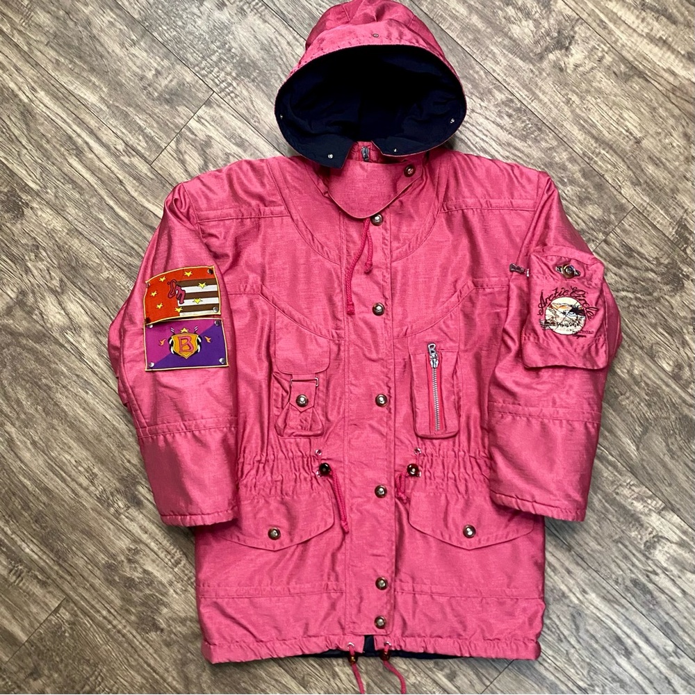 Bogner Pink Ski Snow Jacket with Hood